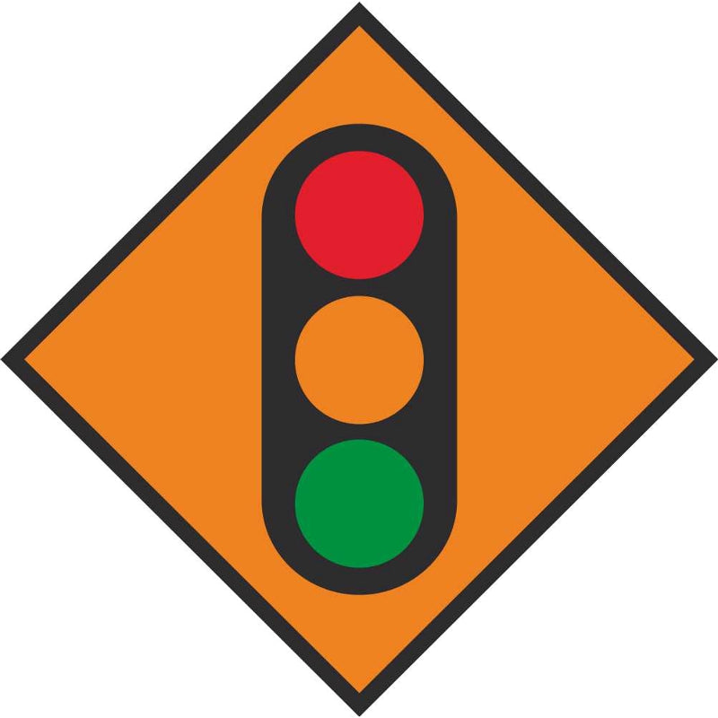 WK 060 ROAD SIGN 600 X 600 TRAFFIC LIGHTS